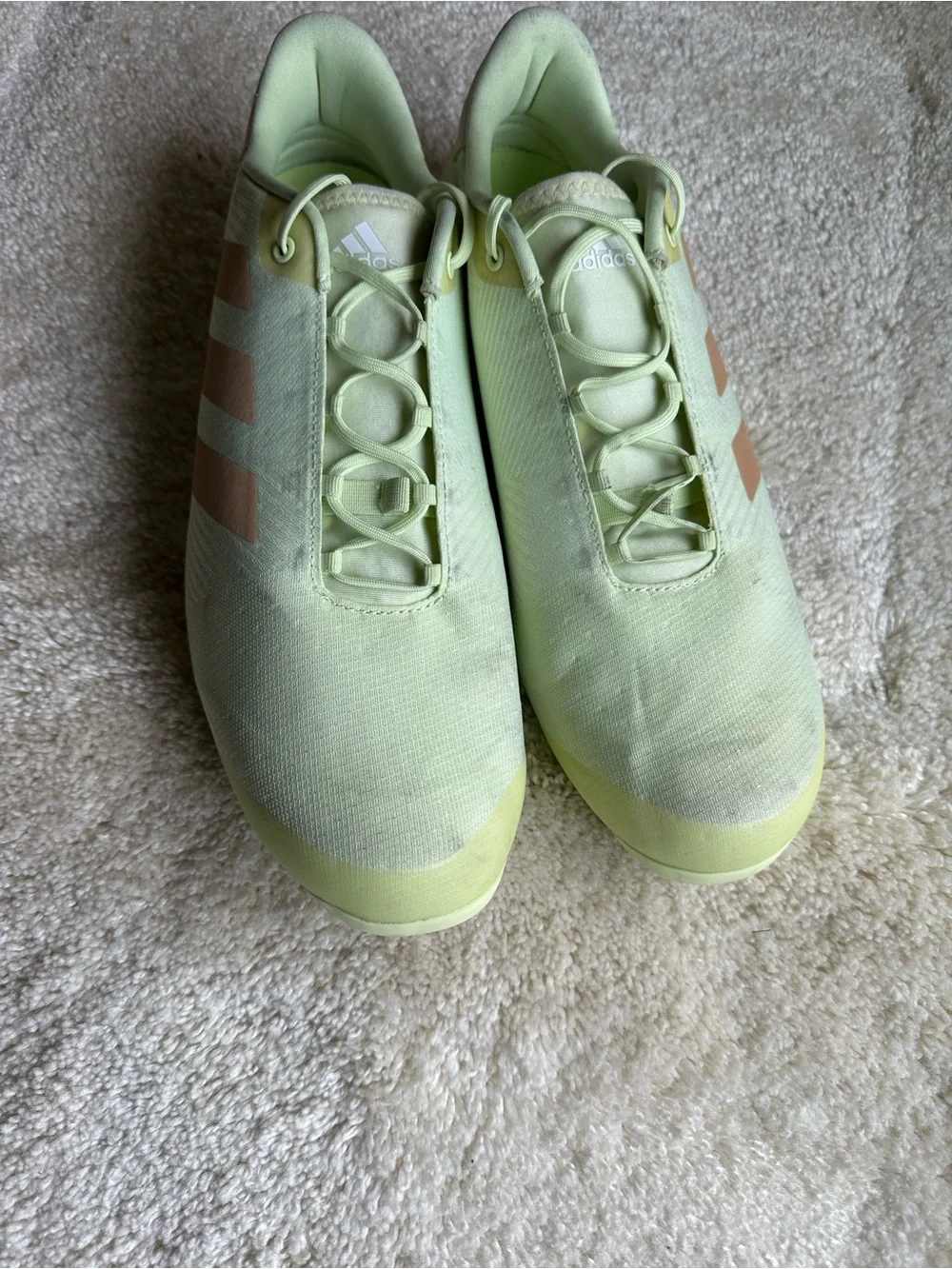 adidas men’s The Road cycling shoe Green size 12